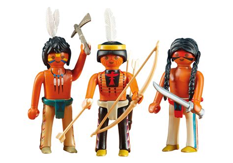 playmobil native american|3 first nation warriors 6272.